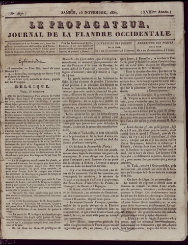 Le Propagateur (1818-1871) 1834-11-15