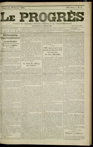 Le Progrès (1841-1914) 1902-01-19