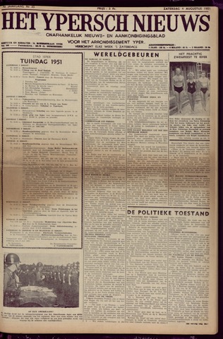 Het Ypersch nieuws (1929-1971) 1951-08-04