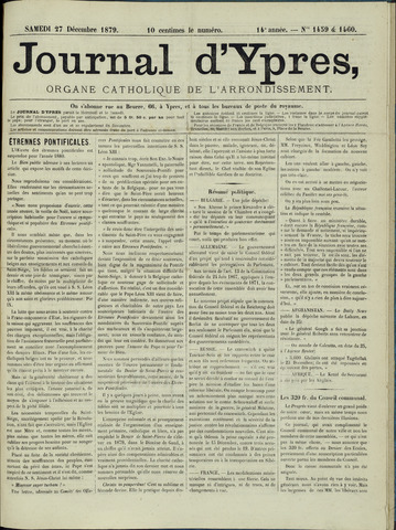 Journal d’Ypres (1874 - 1913) 1879-12-27