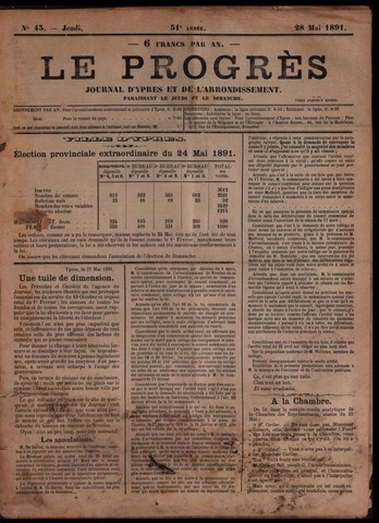 Le Progrès (1841-1914) 1891-05-28