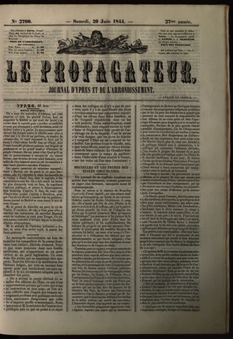 Le Propagateur (1818-1871) 1844-06-29