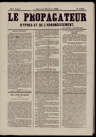 Le Propagateur (1818-1871) 1869-04-28