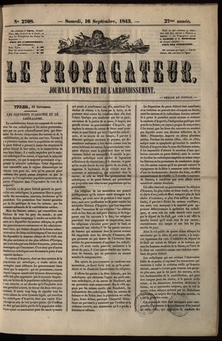 Le Propagateur (1818-1871) 1843-09-16