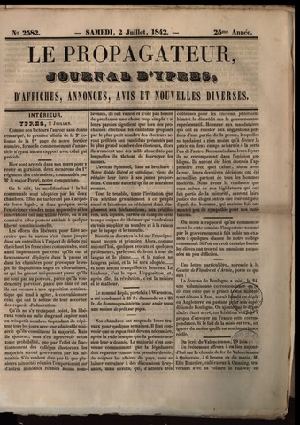 Le Propagateur (1818-1871) 1842-07-02