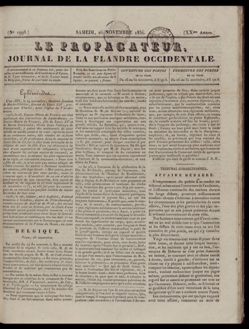 Le Propagateur (1818-1871) 1836-11-26