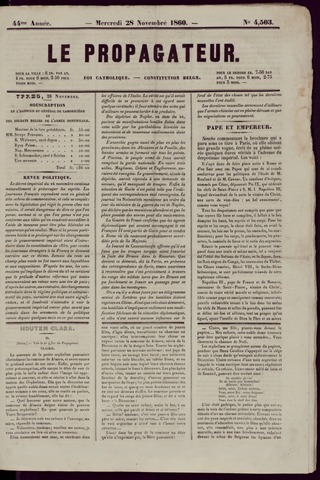 Le Propagateur (1818-1871) 1860-11-28