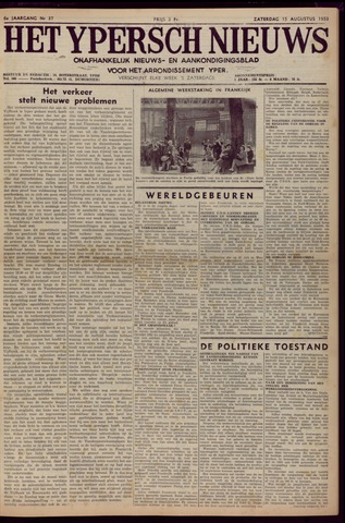 Het Ypersch nieuws (1929-1971) 1953-08-15