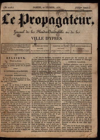 Le Propagateur (1818-1871) 1838-02-24