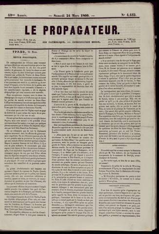 Le Propagateur (1818-1871) 1860-03-24