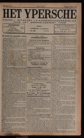 Het Ypersch nieuws (1929-1971) 1942-05-15