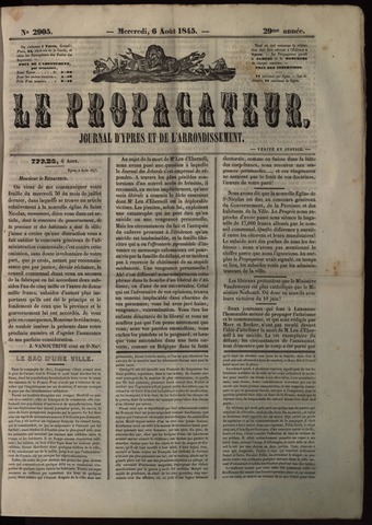 Le Propagateur (1818-1871) 1845-08-06