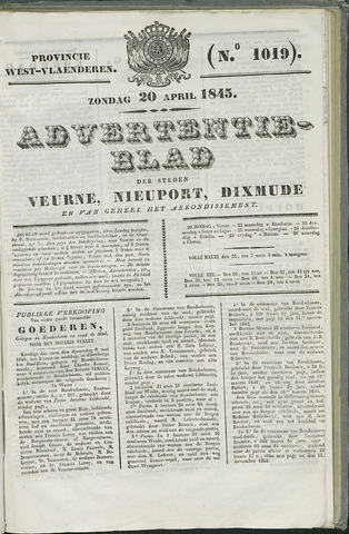 Het Advertentieblad (1825-1914) 1845-04-20