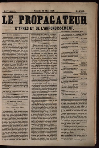 Le Propagateur (1818-1871) 1868-05-16