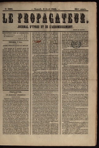 Le Propagateur (1818-1871) 1852-04-03
