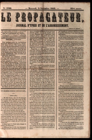Le Propagateur (1818-1871) 1853-11-02