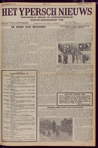 Het Ypersch nieuws (1929-1971) 1971-07-30