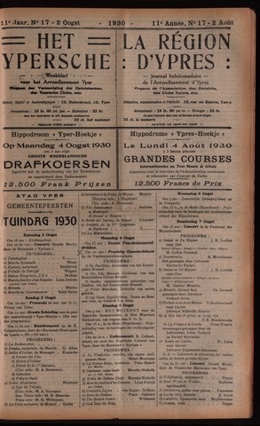 Het Ypersch nieuws (1929-1971) 1930-08-02
