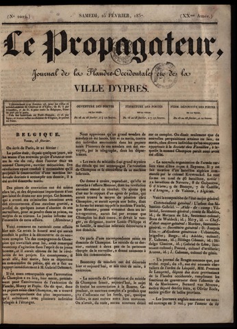 Le Propagateur (1818-1871) 1837-02-25