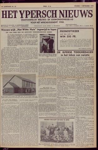 Het Ypersch nieuws (1929-1971) 1970-09-04