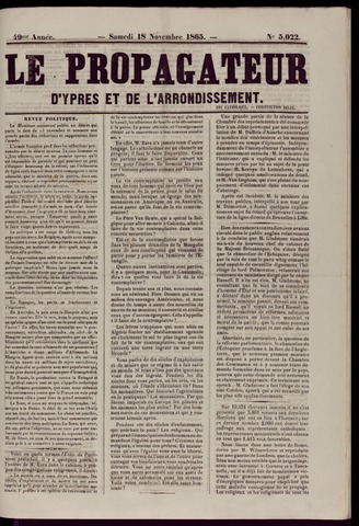 Le Propagateur (1818-1871) 1865-11-18