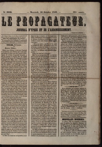 Le Propagateur (1818-1871) 1849-10-24