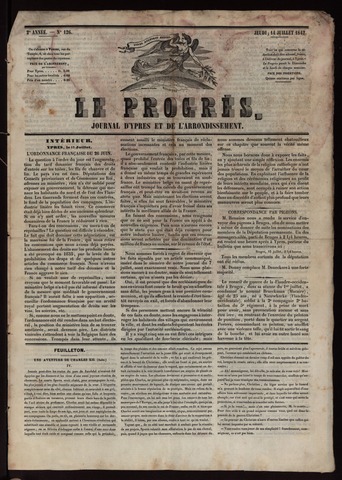 Le Progrès (1841-1914) 1842-07-14