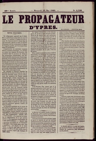 Le Propagateur (1818-1871) 1863-05-13