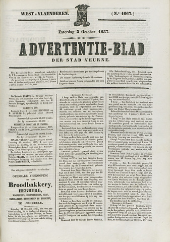Het Advertentieblad (1825-1914) 1857-10-03