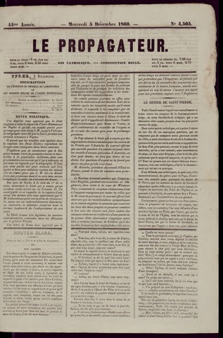 Le Propagateur (1818-1871) 1860-12-05
