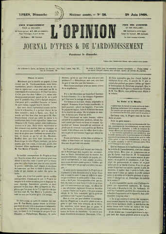 L’Opinion (1863-1873) 1868-06-28