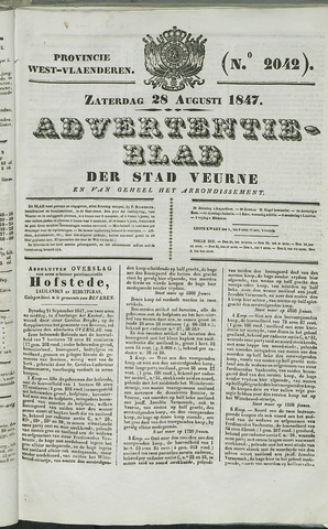 Het Advertentieblad (1825-1914) 1847-08-28