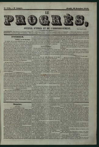 Le Progrès (1841-1914) 1848-10-19