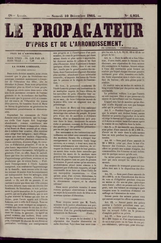 Le Propagateur (1818-1871) 1864-12-10