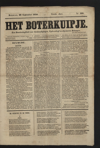 Het Boterkuipje (1846-1871) 1850-09-26