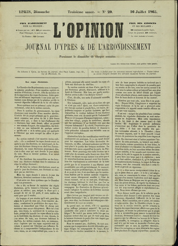 L’Opinion (1863 - 1873) 1865-07-16