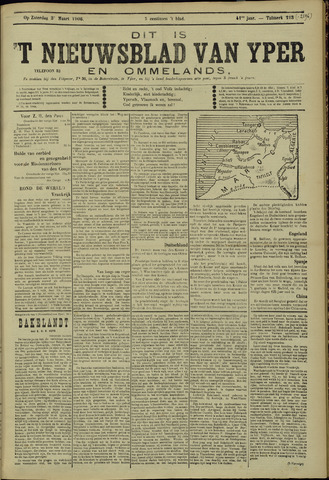 Nieuwsblad van Yperen en van het Arrondissement (1872-1912) 1906-03-03