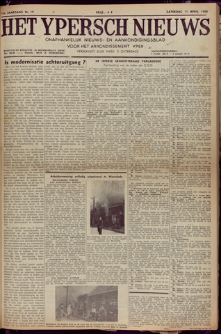Het Ypersch nieuws (1929-1971) 1959-04-11