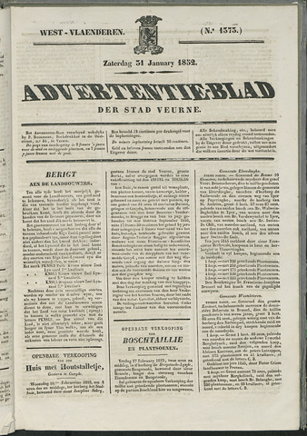 Het Advertentieblad (1825-1914) 1852-01-31