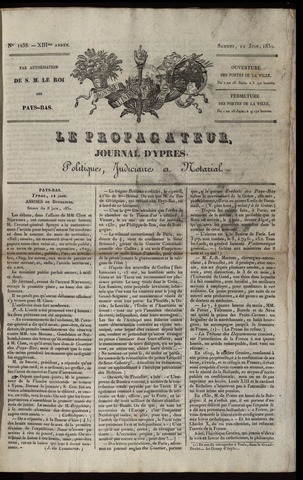 Le Propagateur (1818-1871) 1830-06-12