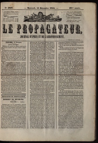 Le Propagateur (1818-1871) 1844-12-11