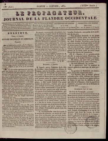Le Propagateur (1818-1871) 1834-01-11