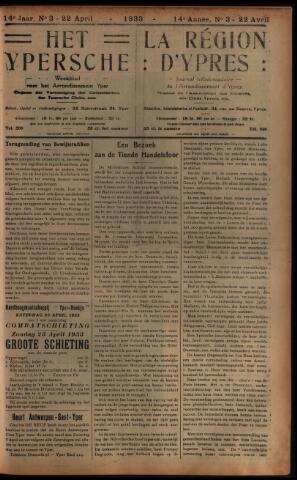 Het Ypersch nieuws (1929-1971) 1933-04-22