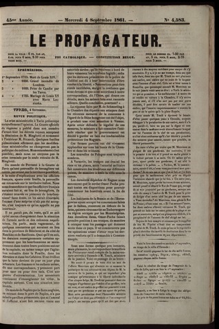 Le Propagateur (1818-1871) 1861-09-04