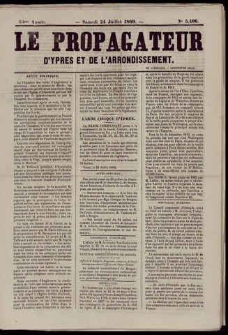 Le Propagateur (1818-1871) 1869-07-24