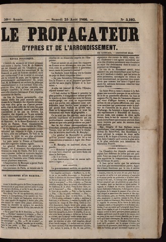 Le Propagateur (1818-1871) 1866-08-25