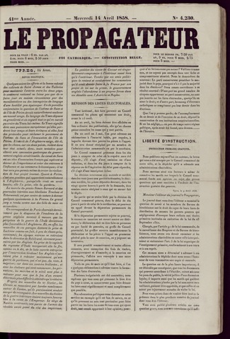 Le Propagateur (1818-1871) 1858-04-14