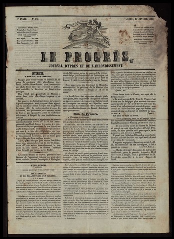 Le Progrès (1841-1914) 1842-01-27