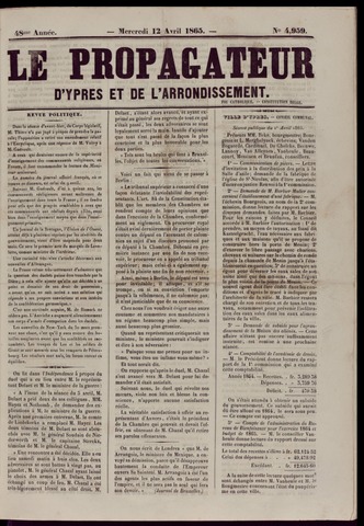 Le Propagateur (1818-1871) 1865-04-12