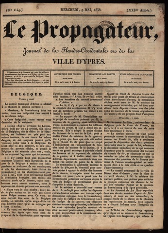 Le Propagateur (1818-1871) 1838-05-09